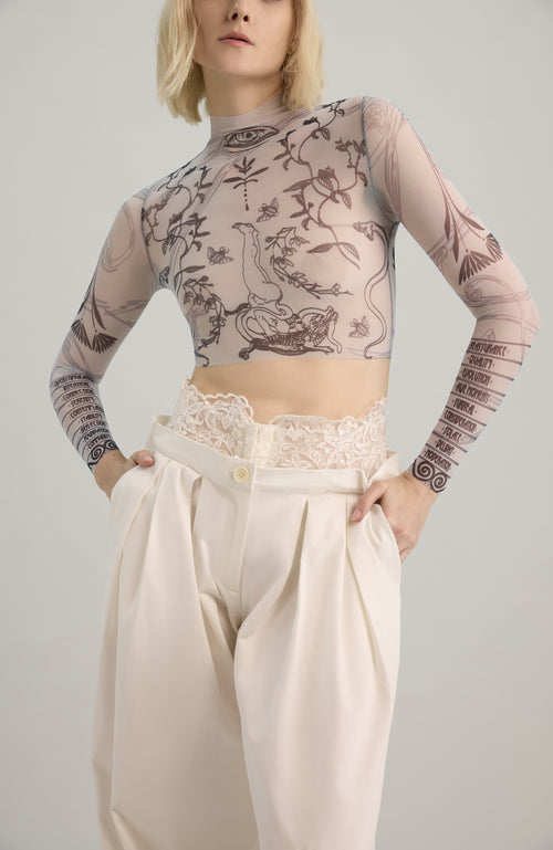 THE CONNECTOR TATTOO CROP