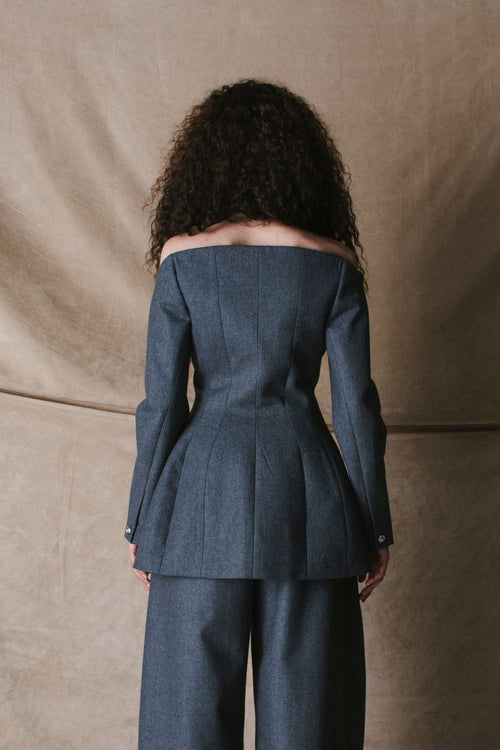 PEEKABOO BLAZER WOOL