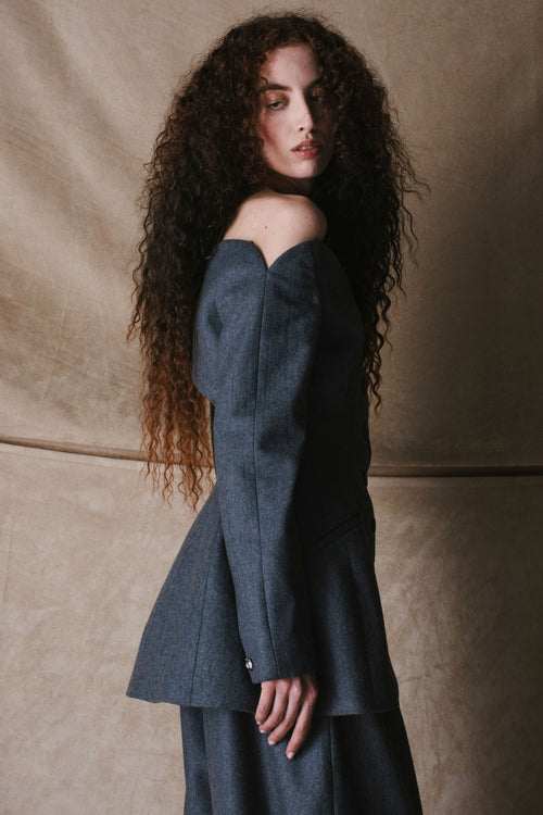 PEEKABOO BLAZER WOOL