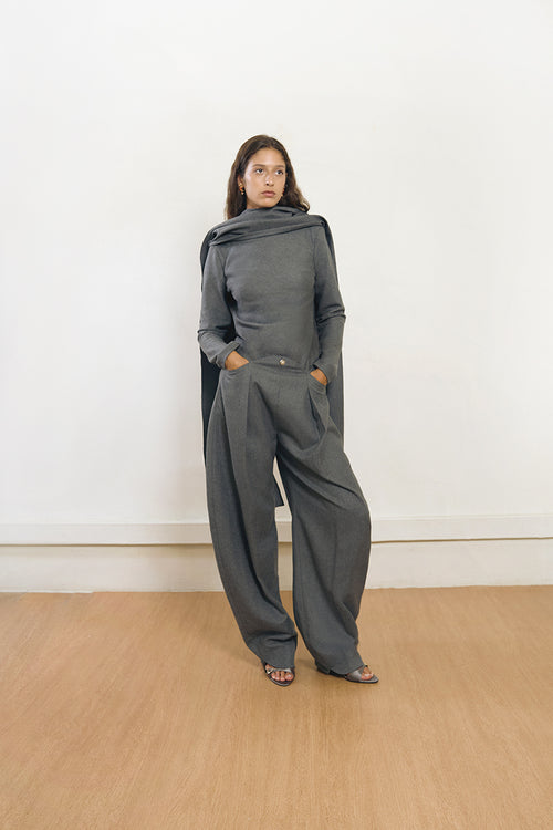 CURVE PANTS WOOL
