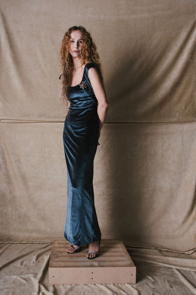 MIDNIGHT GOWN VELVET