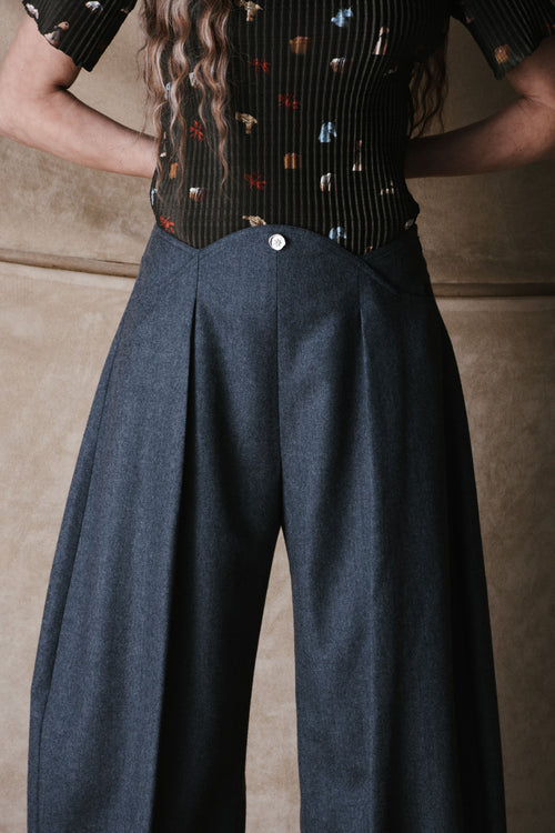CURVE PANTS WOOL