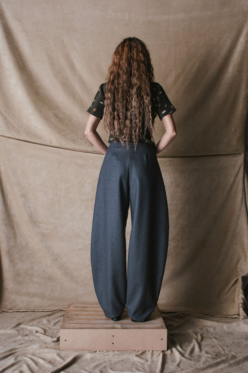 CURVE PANTS WOOL