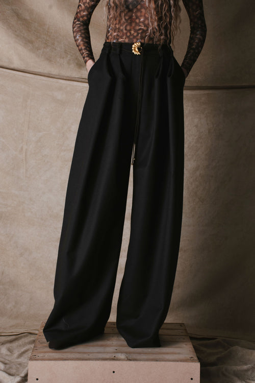 PINCHED PANTS WOOL
