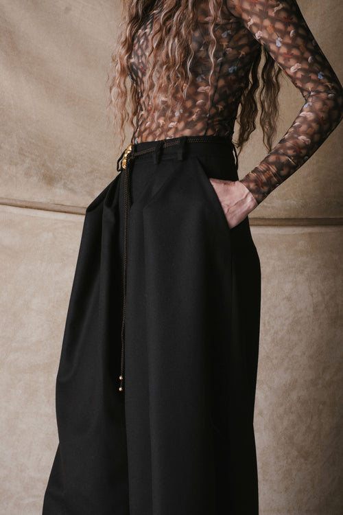 PINCHED PANTS WOOL