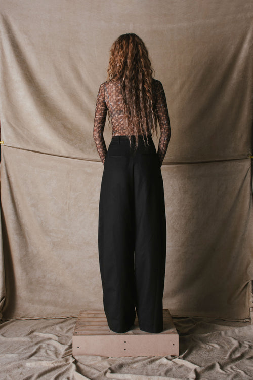 PINCHED PANTS WOOL