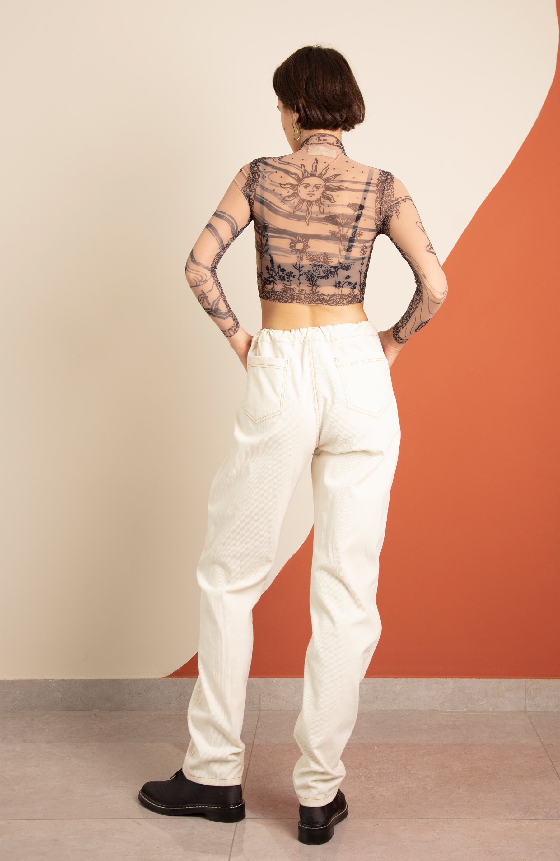 SHAABNA TATTOO CROP